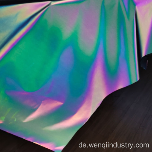 High Light Rainbow Reflective Fabric Stretch für Sportbekleidung